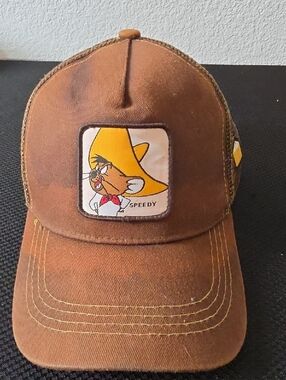 Goorin Bros Brown Kids' Cap with Yellow Speedy Patch